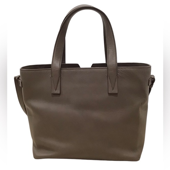 Vince Signature V Croc Embossed Tote Crossbody - Picture 11 of 12